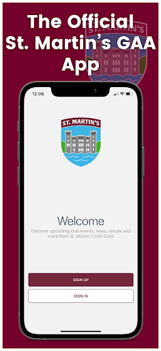 Android application St. Martin's GAA Club screenshort