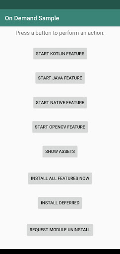 Android application GreenTea screenshort