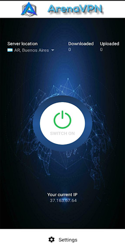 Android application ArenaVPN screenshort