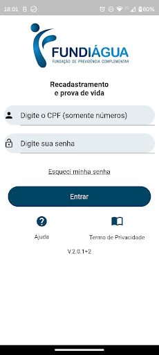 Fundiágua - Recadastramento Screen 2