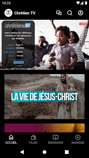 Android application CHRETIENS TV screenshort