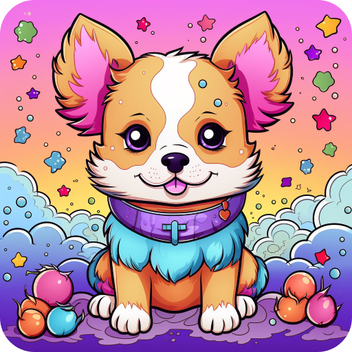 Puppy Dog Coloring logo