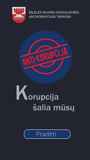 Android application Korupcija šalia mūsų screenshort