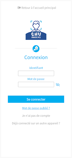 Android application Connect' CHU Angers screenshort