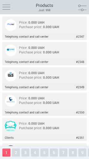 Mobile app for OneBox CRM+ERP Screen 2