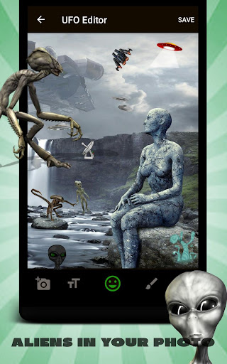 Android application Alien UFO Photo Editor screenshort
