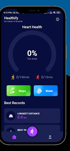 Android application Healthify : Track Your Steps screenshort
