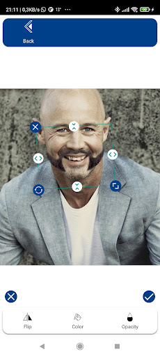 Screenshot of Men Hairstyles Beards Editor