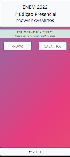 ENEM - Provas e Gabaritos Screen 3