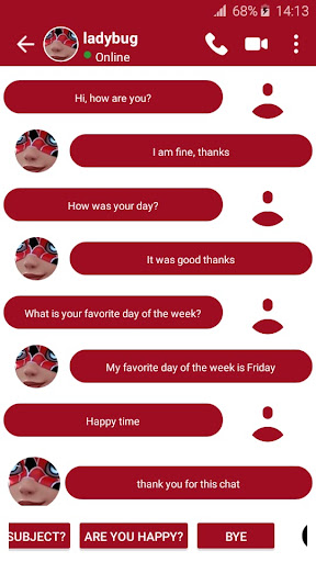 ladybug fake call Screen 2