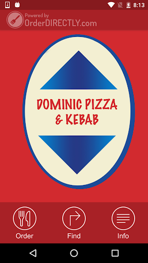 Android application Dominic Kebab & Pizza screenshort