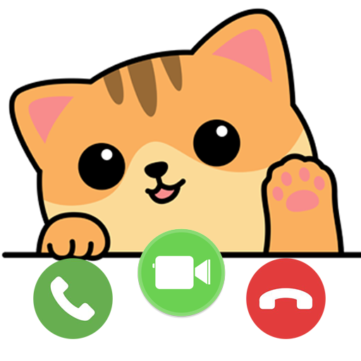 Cute Cat Fake Video Call logo