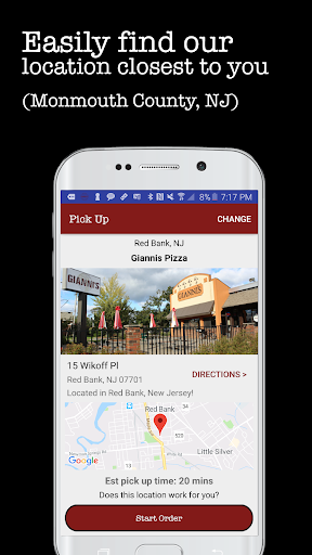 Android application Gianni's Pizza screenshort