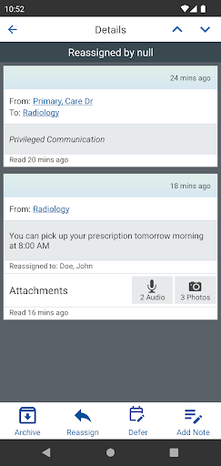 eVpatient Screen 3
