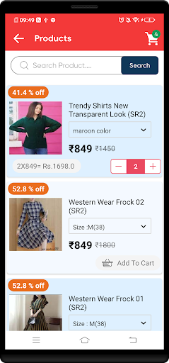 Order On Click Screen 2