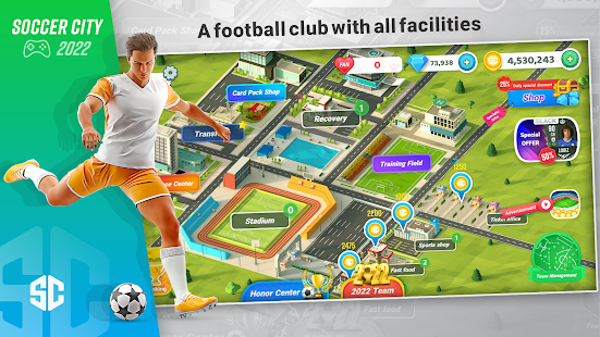 Soccer City - club manager APK Premium Pro OBB screenshots 1