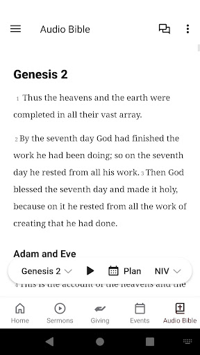 Legacy Christian Church App Screen 3