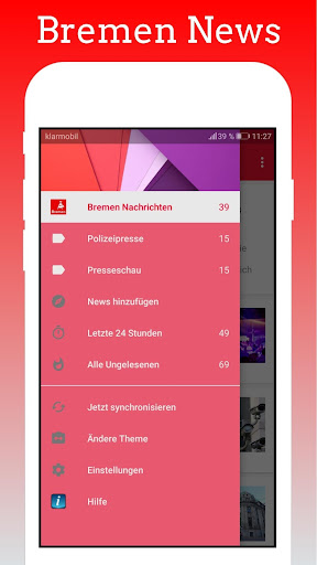 Android application Bremen Aktuelle Nachrichten screenshort