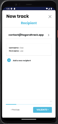 tag&track Screen 2