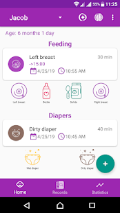 BabyAppy: breastfeeding, sleep and diapers tracker  Screenshots 1
