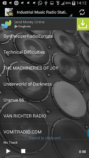 Industrial Music Radio Screen 2
