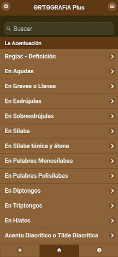 Android application Ortografía Plus screenshort