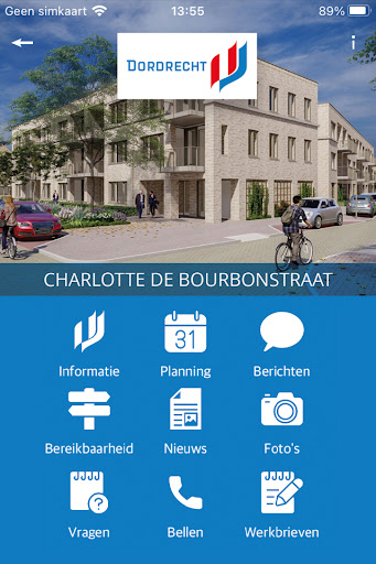 Android application Charlotte de Bourbonstraat screenshort