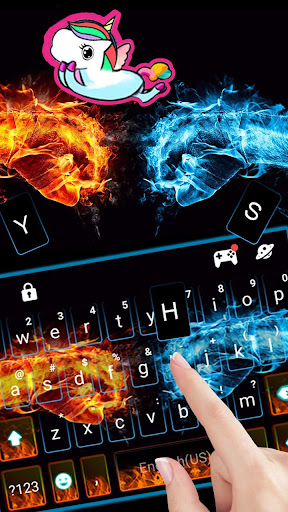 Water Fire Fist Battle Keyboar Screen 2