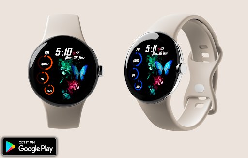 Digital Sport Butterfly Watch
