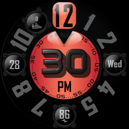 [SSP] - Bold Analog Watch Face Screenshot