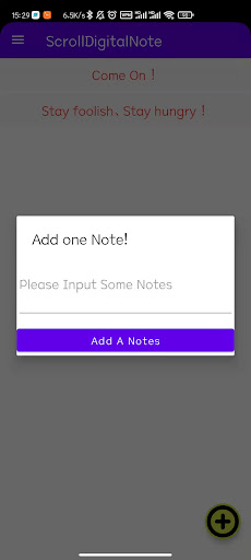ScrollDigitalNote Screen 2
