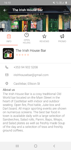 The Irish House Bar Screen 3