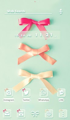 可愛い 壁紙アイコン みっつのリボン 無料 Androidアプリ Applion