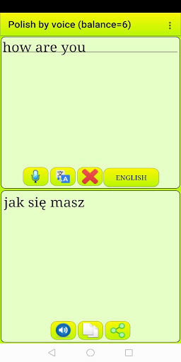 Android application Learn Polish by voice and tran screenshort