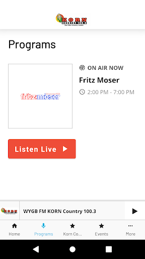 KORN Country 100.3 Screen 2