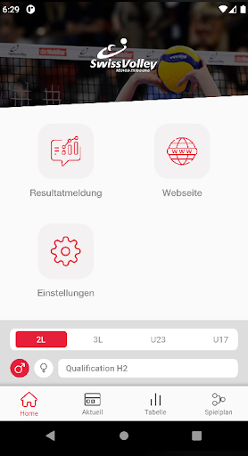 Android application SVRF Volleyball screenshort