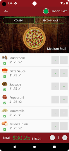 Capones Pizza Screen 2