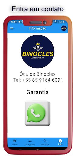 Android application Catálogo Binocles screenshort