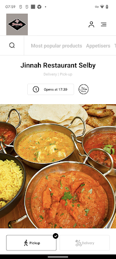 Android application Jinnah Restaurant Selby screenshort