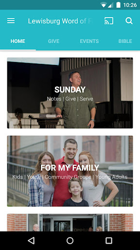 Android application Community of Faith Churches screenshort