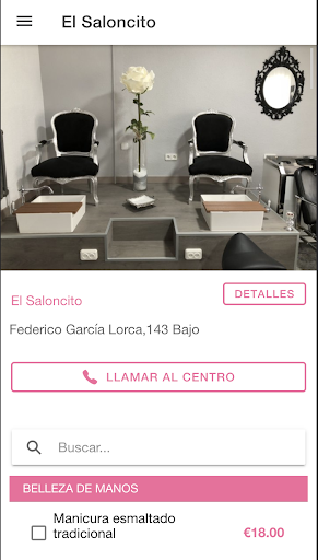 Android application El Saloncito screenshort