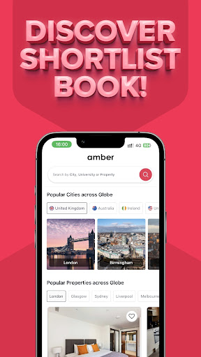 Android application amber: find student apartments screenshort