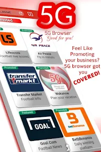 5G Browser, Fast Browser App