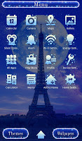 screenshot of Full Moon Eiffel Tower Theme