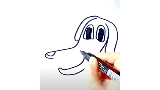How to draw a cartoon dog