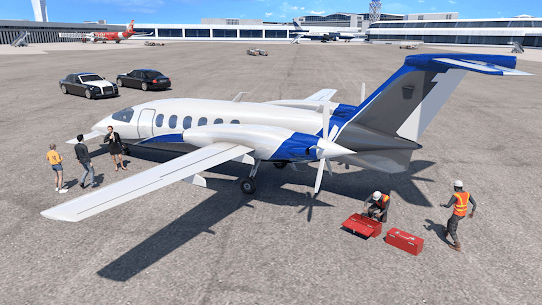Airplane Pilot Airport Tycoon APK ایک دلچسپ فضائی سلطنت کی تعمیر کا موقع 4