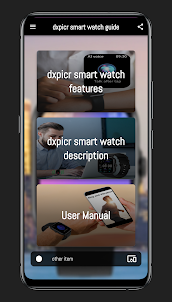 dxpicr smart watch guide