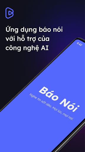 Android application Báo Nói - Nghe tin với AI screenshort