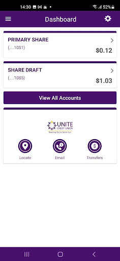 UNITE Credit Union Screen 3
