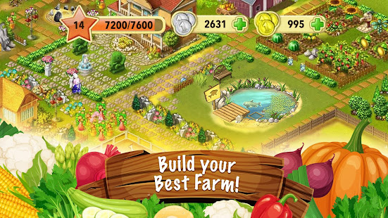 Jane's Farm: เกมทำฟาร์ม - สร้างหมู่บ้านของคุณ